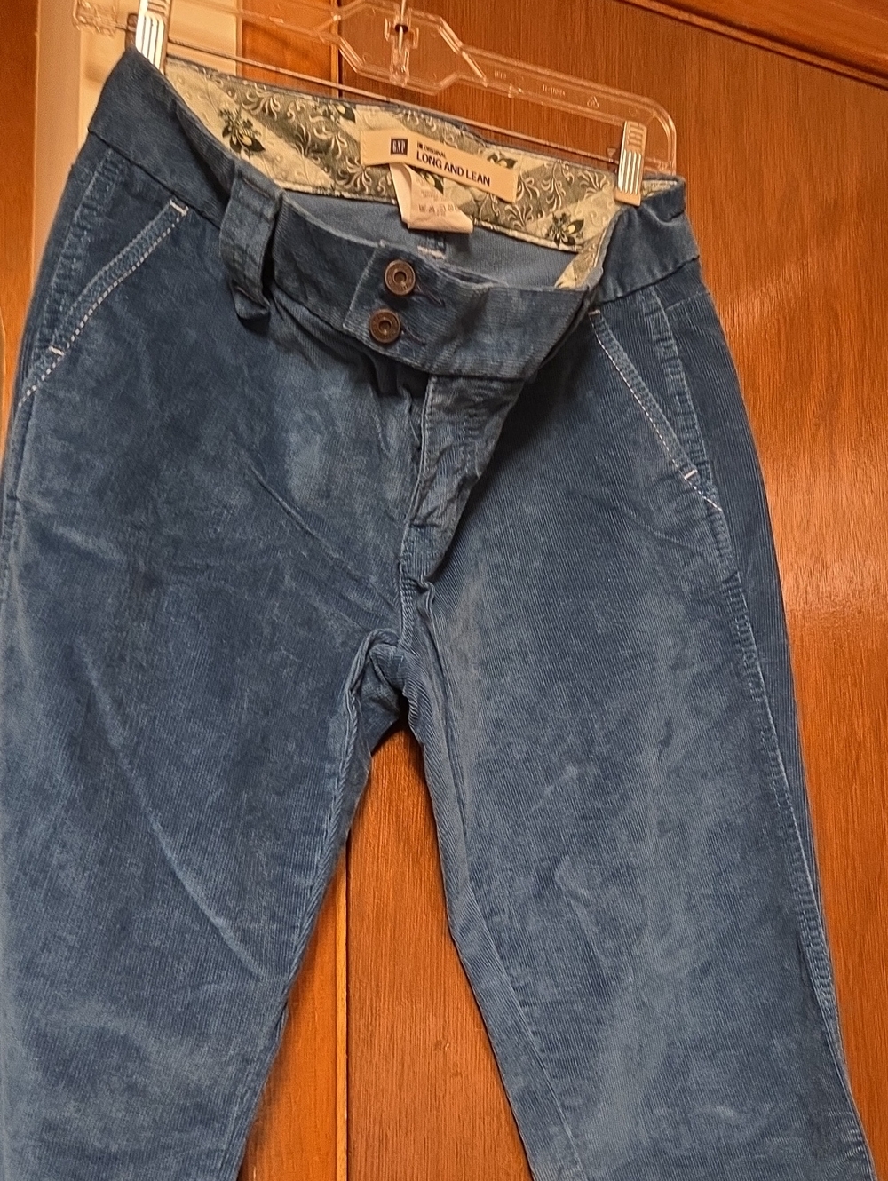 WORN ONCE GAP Women's Deep Blue Corduroy Pants